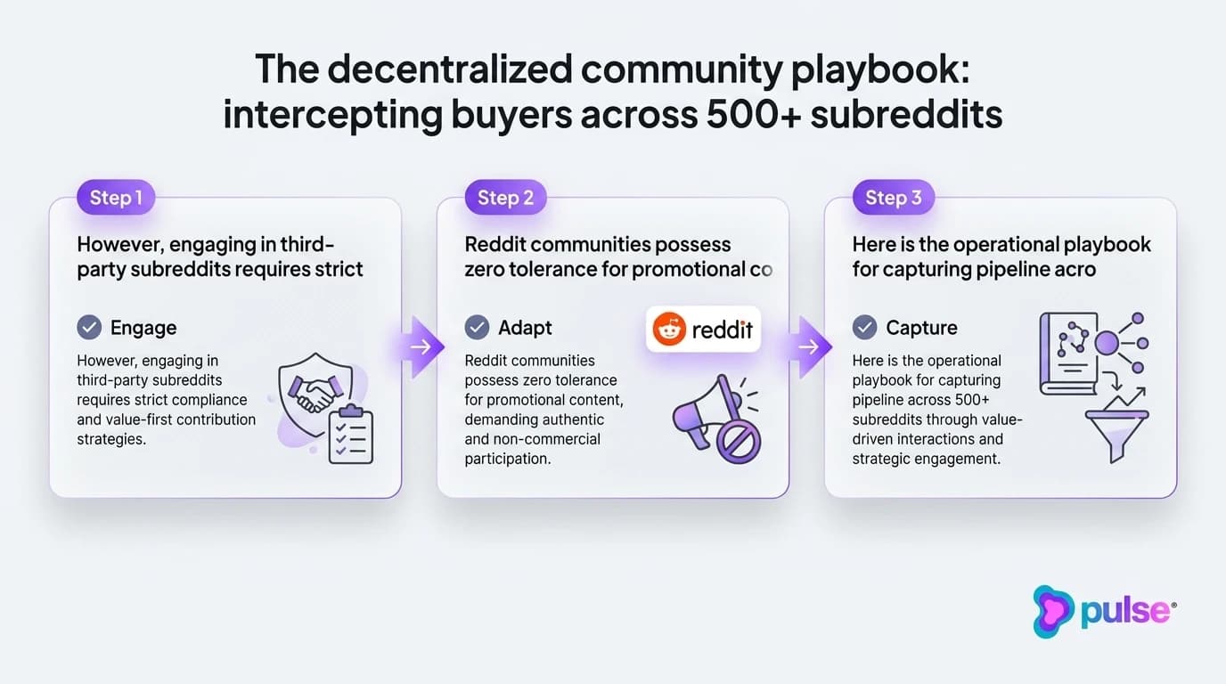 Tactical execution workflow for The decentralized community playbook: intercepting buyers across 500+ subreddits