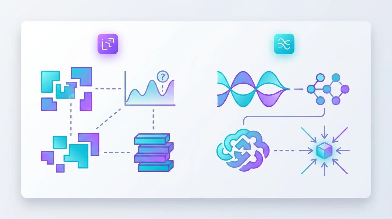 Diagram comparing Traditional SEO Keyword Research with Conversational AI Prompt Research across generative search engines