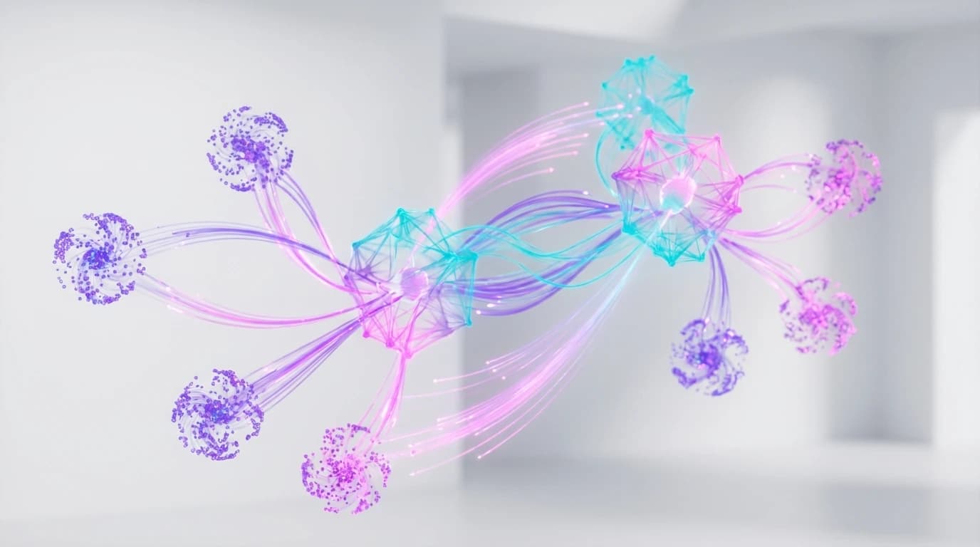Abstract citation graph showing generative AI grounding in community discussions and CRM revenue pipeline
