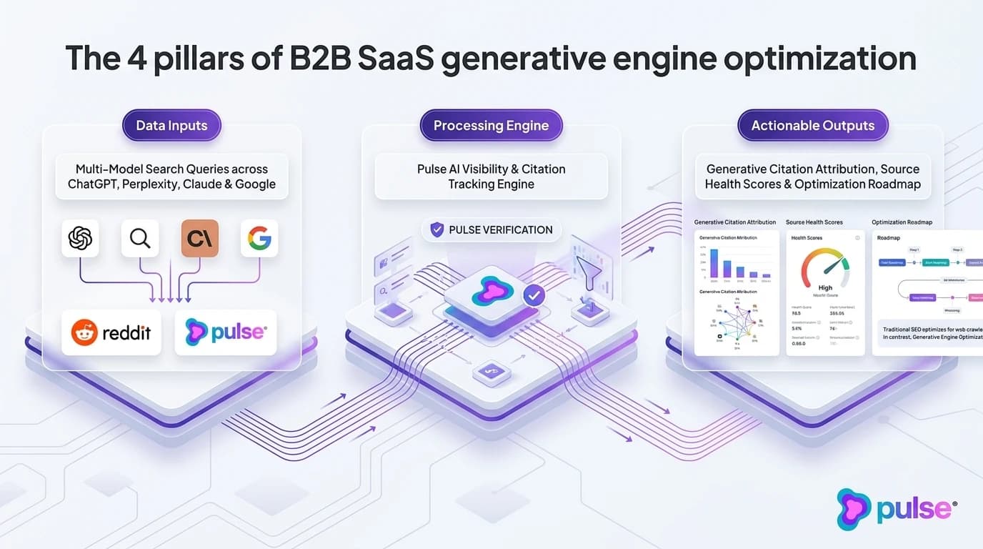 Comparative analysis and platform breakdown for The 4 pillars of B2B SaaS generative engine optimization