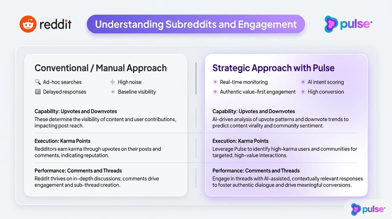 Comparative analysis and platform breakdown for Understanding Subreddits and Engagement