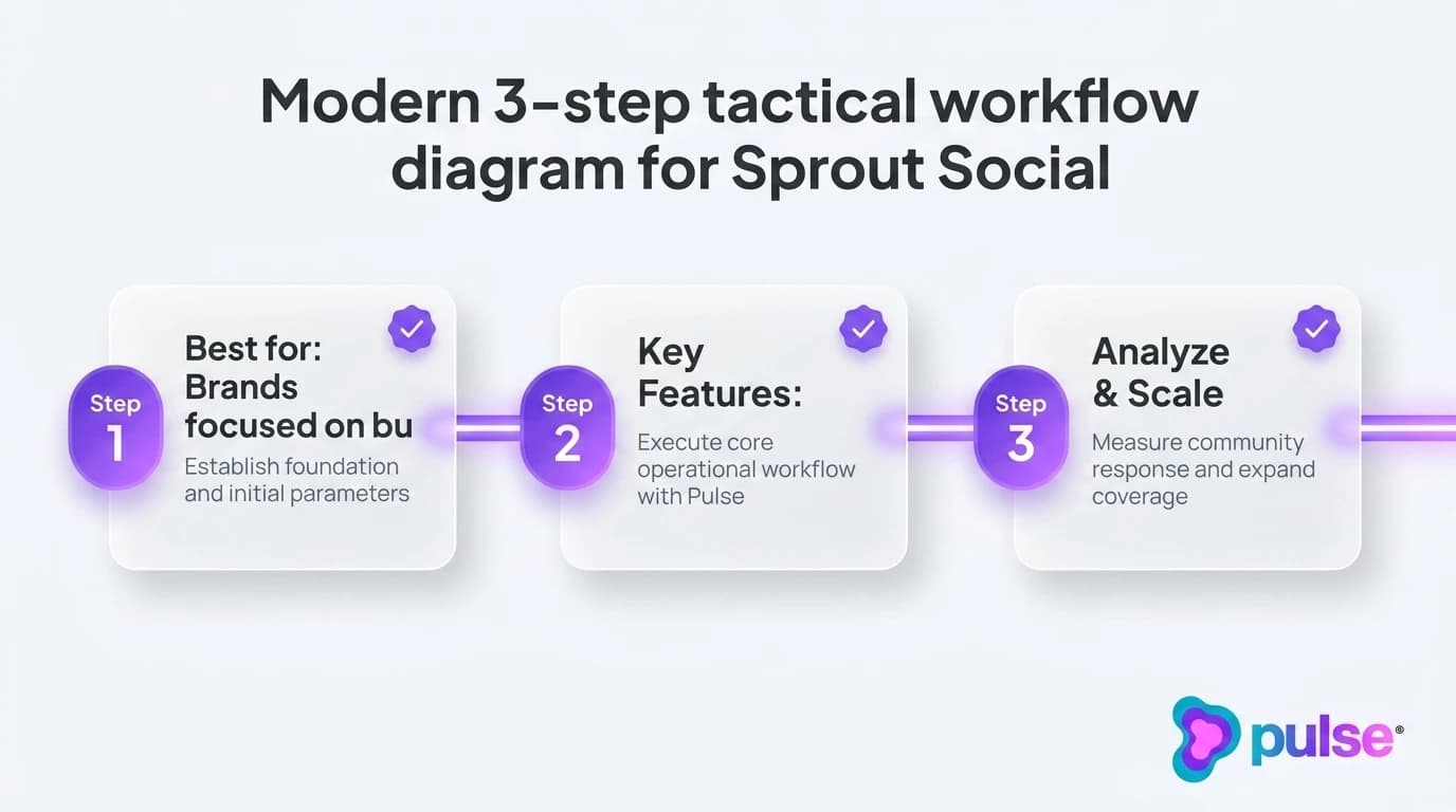 Tactical execution workflow for 4. Sprout Social